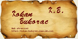 Kokan Bukorac vizit kartica